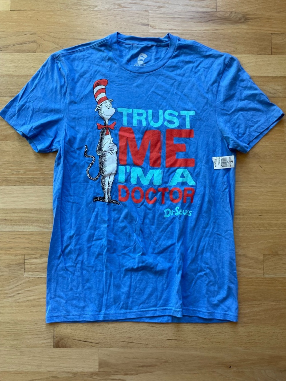 Dr. Seuss Trust Me I'm A Doctor Tee Shirt Adult Unisex Medium Universal Studios